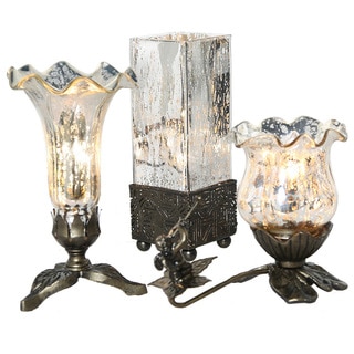 River of Goods Mercury Glass Table Lamps (Set of 3)