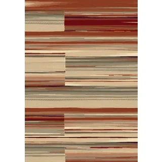 Opus Collection Red Polypropylene Machine-made Rug ( 7'10 x 10'10)