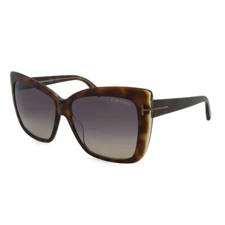 Tom Ford TF0390-53F Oversized Brown Gradient Sunglasses