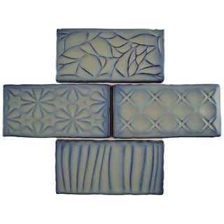 SomerTile 3x6-inch Antiguo Sensations Griggio Ceramic Wall Tile (8/Pack, 1 sqft.)