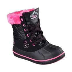 Girls' Skechers Puddle Up Boot Black/Hot Pink