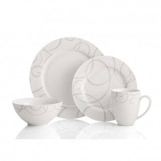 Oneida Symphony 32-piece Grey Porcelain Dinnerware (Service for 8)