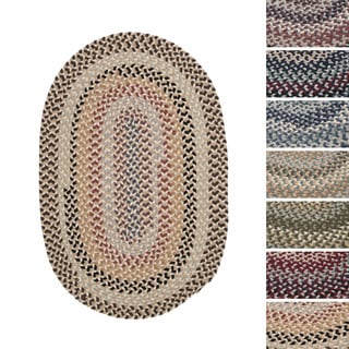 Colonial Mills Vintage Farmhouse Multicolor Polypropylene/Wool Blend Braided Oval Rug (2'x3')