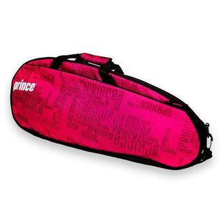 Prince Club 3 Pack Pink/ Black Polyester Tennis Bag