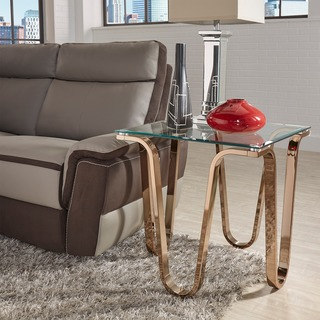 Reverberate Glass Top Metal Accent Tables by MID-CENTURY LIVING