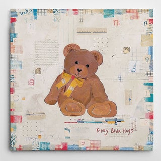 Wexford Home 'Teddy Bear Hugs' Multicolored Canvas Artwork