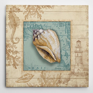 Wexford Home 'Beach Comber I' Wrapped Canvas