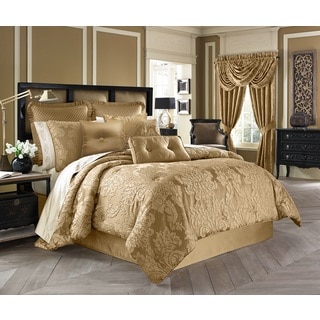 Five Queens Court Colonial Woven Jacquard 4-piece Comforter Set
