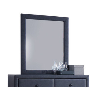 Acme Furniture Saveria Grey Rubberwood/Laminate Two-tone Mirror