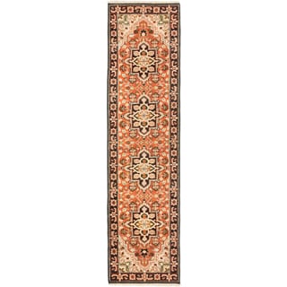 eCarpetGallery Royal Heriz Brown Wool Hand-knotted Area Rug (2'7 x 10')