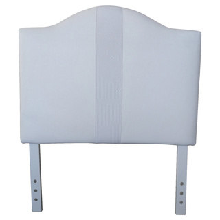Twin-size White Faux Leather Headboard