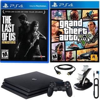 PlayStation 4 Pro 1TB Console With The Last of Us, GTAV & Accessories