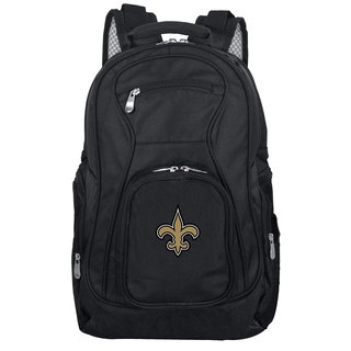 Denco Sports Mojo New Orleans Saints Premium Black Ballistic Nylon 19-inch Laptop Backpack