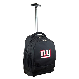 Denco Sports Mojo New York Giants Black Nylon/Denim Wheeled Backpack