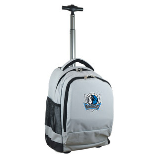 Denco Sports Mojo Dallas Mavericks Premium Grey Wheeled Backpack