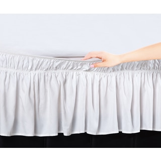 Carson Carrington Aarhus Easy Wrap Platform-Free 16-inch Drop Bed Skirt