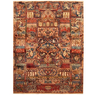Herat Oriental Persian Hand-knotted Kashmar Wool Rug (9'7 x 12'9)