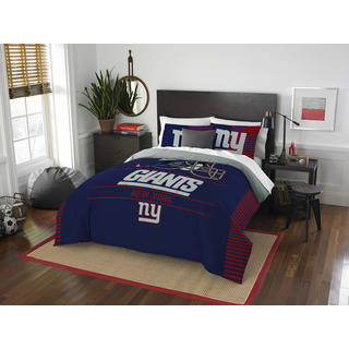 NFL 849 NY Giants Draft Full/ Queen Comforter Set