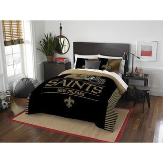 The Northwest Company NFL New Orleans Saints Draft Full/Queen 3-piece Comforter Set