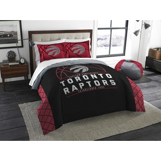 The Northwest Company NBA Raptors Reverse Slam Red and Black Polyester Full/Queen 3-piece Comforter Set