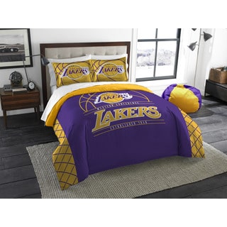 The Northwest Company LA Lakers Yellow/Purple Polyester Full/Qqueen 3-piece Comforters Set