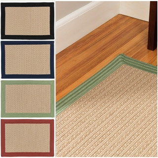 Colonial Mills Woven Textured Area Rug with Colored Border (2'3 x 3'10)