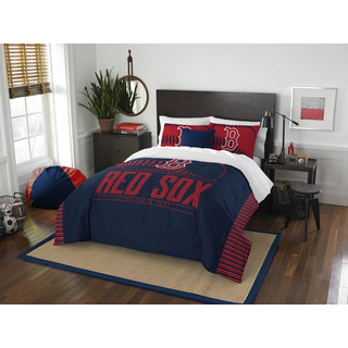The Northwest Co MLB 849 Red Sox Grandslam Blue and Red Polyester Full/Queen 3-piece Comforter Set