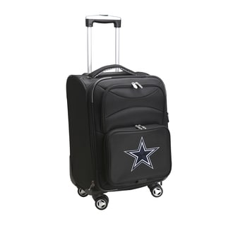 Denco Dallas Cowboys Black Nylon 20-inch Carry-on 8-wheel Spinner Suitcase
