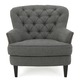 Tafton Tufted Fabric Club Chair with Ottoman by Christopher Knight Home - Thumbnail 10