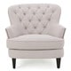 Tafton Tufted Fabric Club Chair with Ottoman by Christopher Knight Home - Thumbnail 3