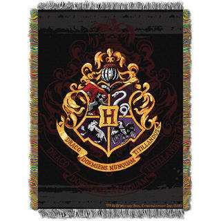 ENT 052 Harry Potter Hogwarts Decor Woven Tapestry Throw