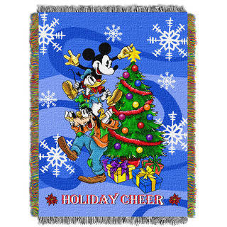 ENT 051 Mickey Spread Cheer Tapestry Throw