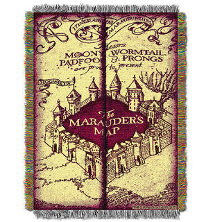 ENT 051 Harry Potter Marauders Map Tapestry Throw