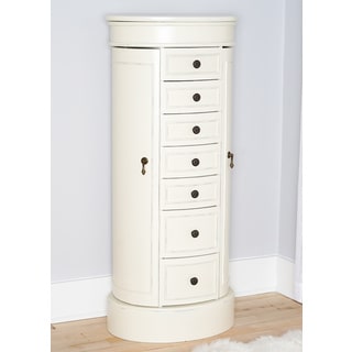 Hives and Honey Bailey Tuscan White Jewelry Armoire