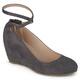 Journee Collection Women's 'Tibby' Faux Suede Ankle Strap Covered Wedges
