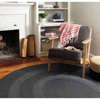 Colonial Mills Banded Wool Braided Rug (9' x 12')