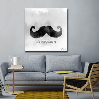 Ready2HangArt le Moustache by Olivia Rose Canvas Art