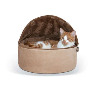 K&H Self-Warming Kitty Cat Hooded Bed