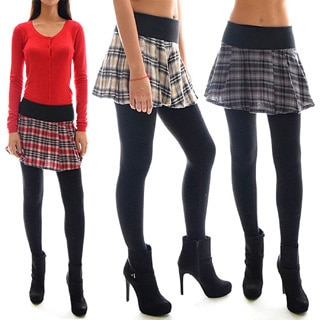 Dinamitt Women's Plaid Cotton Mini Skirt (3-pack)