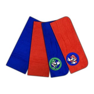 Nintendo Super Mario World The Game Continues Washcloth Set, 4-Pack