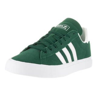 Adidas Men's Campus Vulc II Green and White Skate Shoe