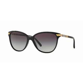 Burberry Women BE4216 30018G Black Plastic Cat Eye Sunglasses