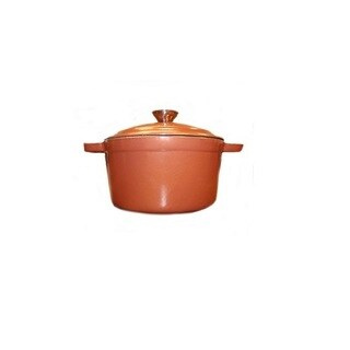 BergHOFF Copper Cast Iron 5-quart Covered Casserole Dish