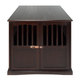 Wooden Furniture Extra Large Pet Crate Espresso Solid Wood End Table