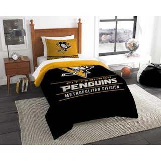 The Northwest Company NHL 86201 Penguins Draft 2-piece Twin Comforter Set