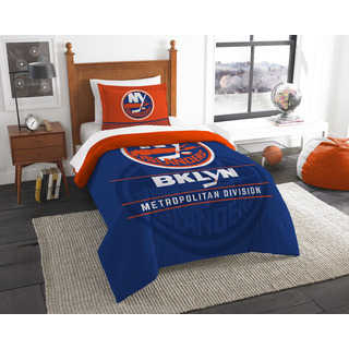 NHL 86201 Islanders Draft 2-piece Twin Comforter Set