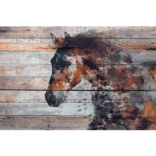Marmont Hill - 'Fire Horse' by Irena Orlov Painting Print on Wrapped Canvas