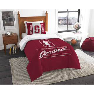 The Northwest Co. COL 862 Stanford Modern Take Red and White Polyester 2-piece Twin Comforter Set