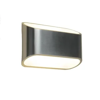 Bruck Lighting Eclipse 1 1-light Wall Sconce with Brushed Aluminum Outer/White Inner Shade