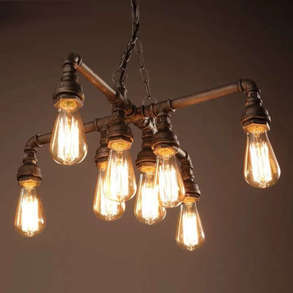 Twinkle Antique Bronze 18-inch Edison Light Chandelier with Bulbs